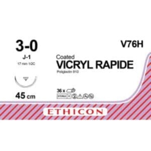 vicryl rapide 3 0 45 cm ongekleurd j 1 36 stuks
