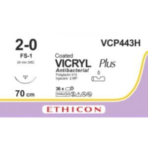 vicryl plus hechtdraad 2 0 70cm fs 1 naald