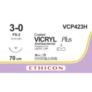 vicryl plus hechtdraad 3 0 70cm fs 2 naald