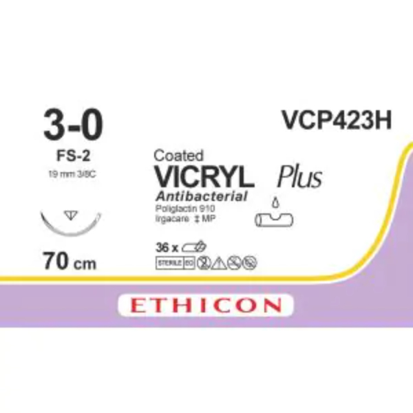 vicryl plus hechtdraad 3 0 70cm fs 2 naald