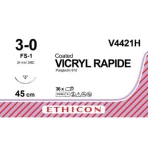 vicryl rapide 3 0 45 cm ongekleurd fs 1