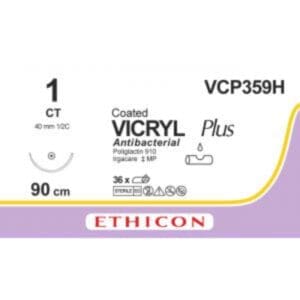 vicryl plus hechtdraad 1 0 90cm ct violet