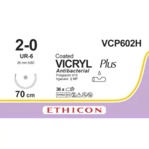 vicryl plus 2 0 70cm violet ur 6