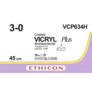 vicryl plus 3 0 3x45cm violet