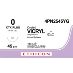 vicryl plus 0 4x45cm violet ctx c r