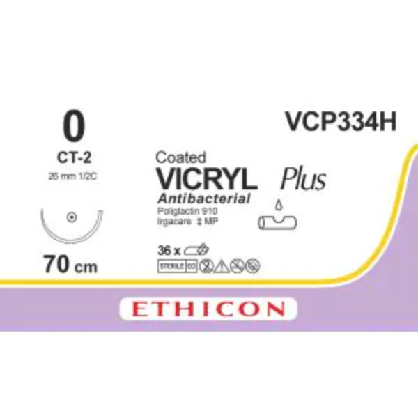 vicryl plus 0 70cm violet ct 2