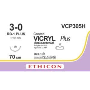 vicryl hechtdraad rb 1 3 0 70 cm steriel doos 36 stuks