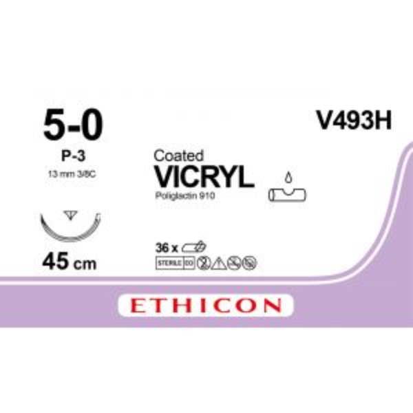 vicryl hechtdraad 5 0 45 cm ongekleurd p 3 prime naald
