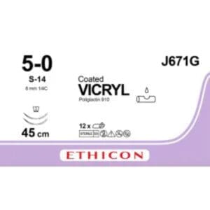 vicryl hechtdraad 5 0 45cm ongekleurd 2xs 14