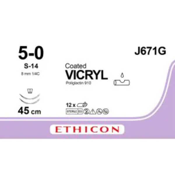 vicryl hechtdraad 5 0 45cm ongekleurd 2xs 14