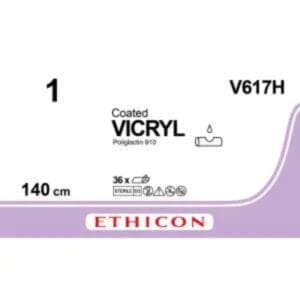 vicryl hechtdraad 1 0 140cm non needled violet