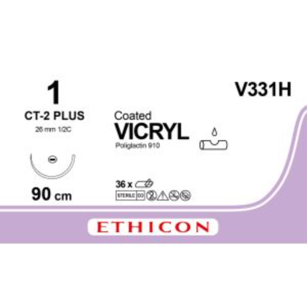 vicryl hechtdraad 1 0 90cm ct 2 plus