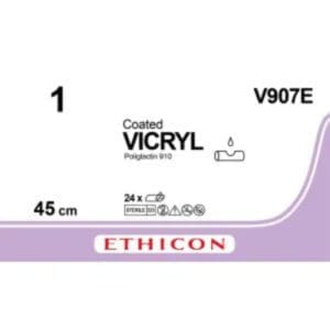 vicryl hechtdraad 1 0 45cm non needled violet