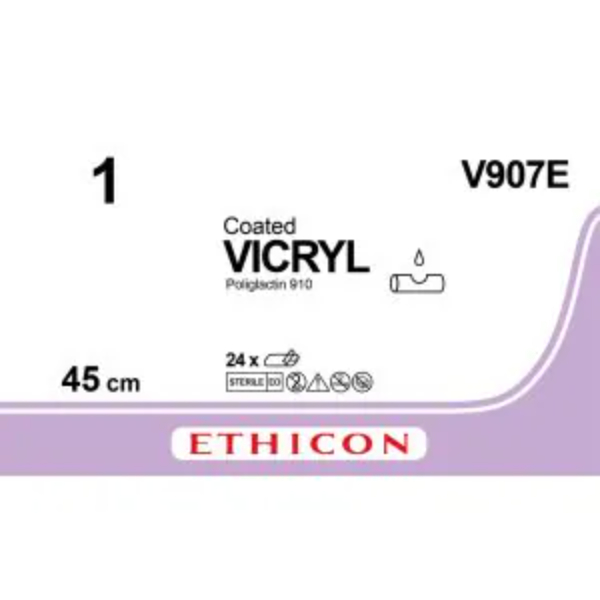 vicryl hechtdraad 1 0 45cm non needled violet