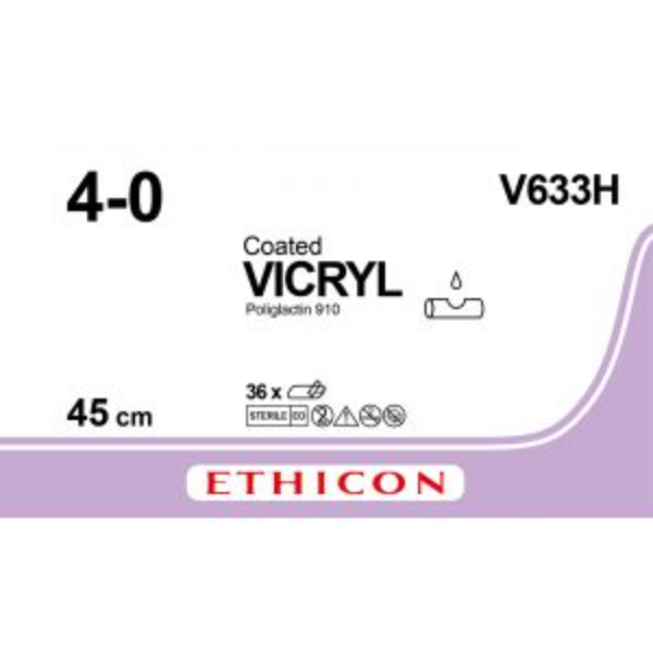 vicryl 4 0 3x45cm violet