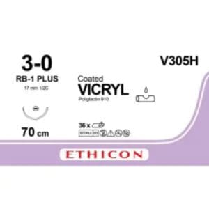 vicryl 3 0 70 cm violet rb 1