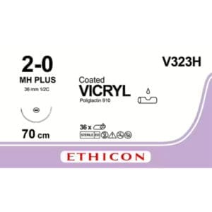 vicryl 2 0 70 cm violet mh plus 36 stuks steriel