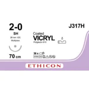 vicryl 2 0 70cm violet sh 2