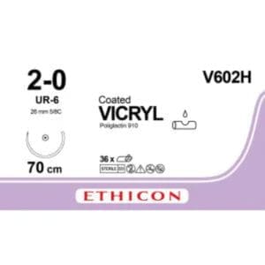vicryl 2 0 70cm violet ur 6