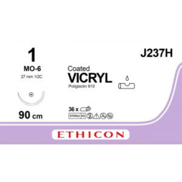 vicryl 1 90cm violet mo 6