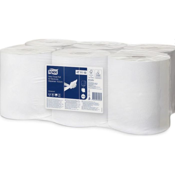 tork handdoekrol voor elektronische dispenser advanced 2 laags wit h12 143mtr195c