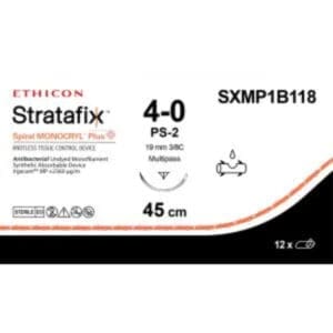 stratafix monocryl plus 4 0 45cm ongekleurd ps 2
