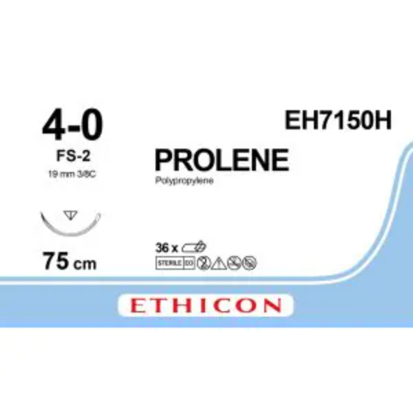prolene hechtdraad 4 0 75cm fs 2 naald blauw