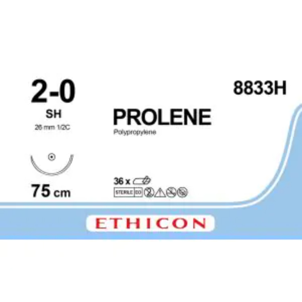 prolene hechtdraad 2 0 75cm sh blauw