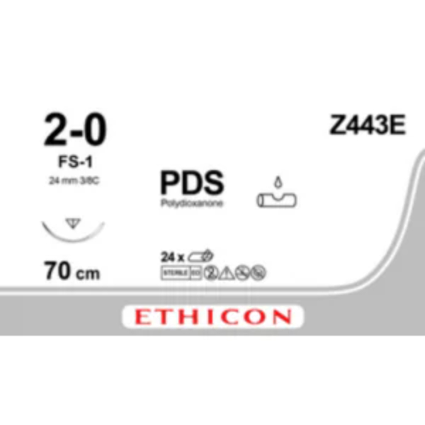 pds ii hechtdraad 2 0 70cm fs 1 naald