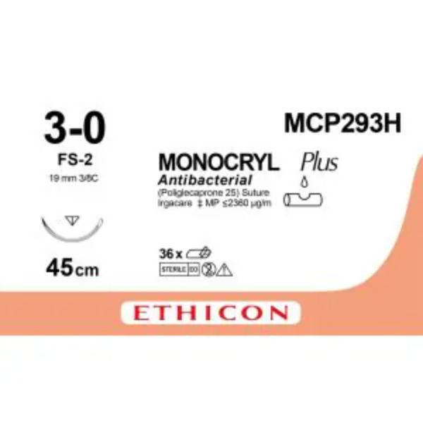 monocryl plus hechtdraad 3 0 45cm fs 2 naald