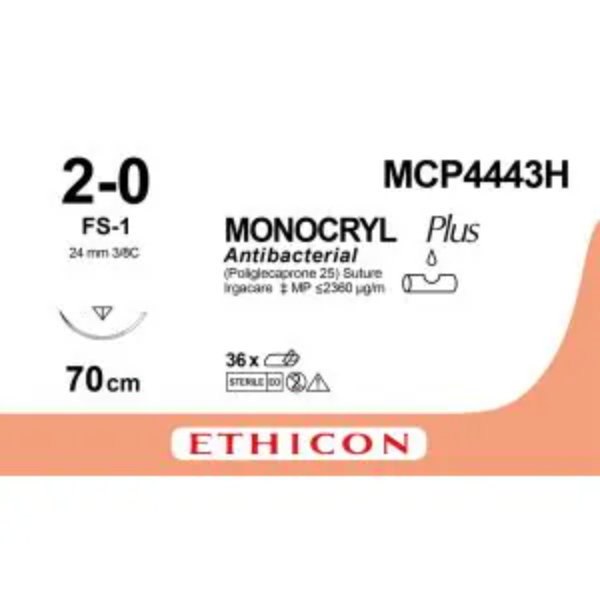 monocryl plus hechtdraad 2 0 70cm fs 1 naald