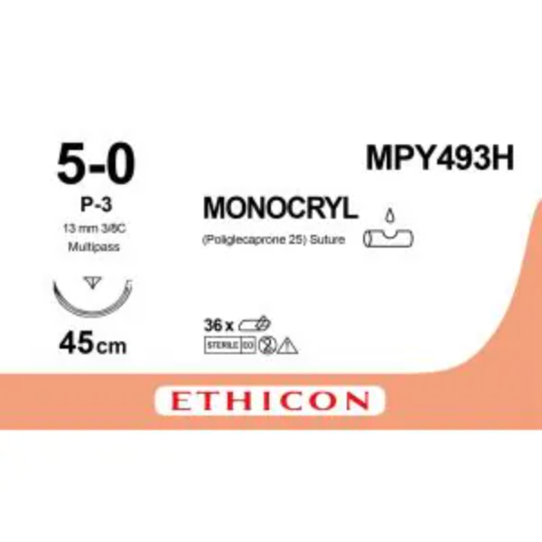 monocryl 5 0 45cm ongekleurd p 3 mp