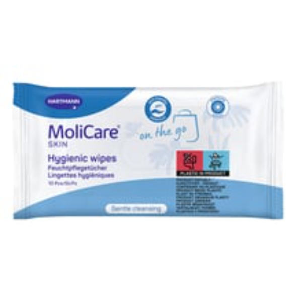 molicare skin hygienic wipes 10 stuks