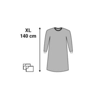 medline chirurgische jas essential xl 140 cm