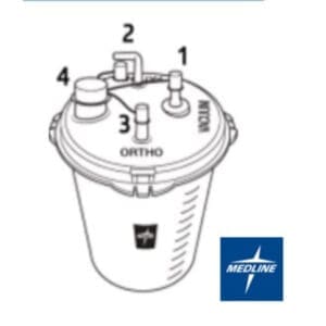 med rigid disposable suction canister 12 liter