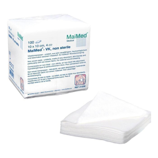 maimed non woven gaaskompressen 10x20cm 4 laags