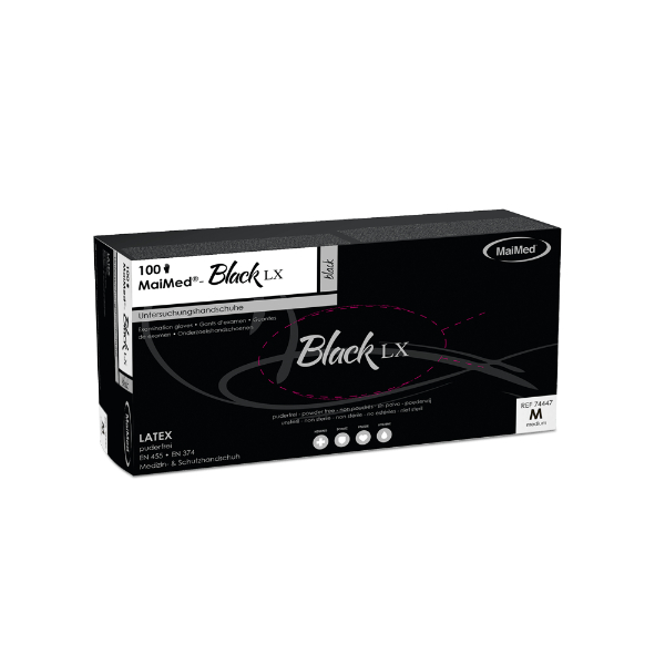 maimed nitril black latex handschoenen