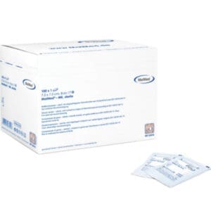 maimed hydrofiel gaaskompressen 5x5cm 12 laags steriel per 5 stuks