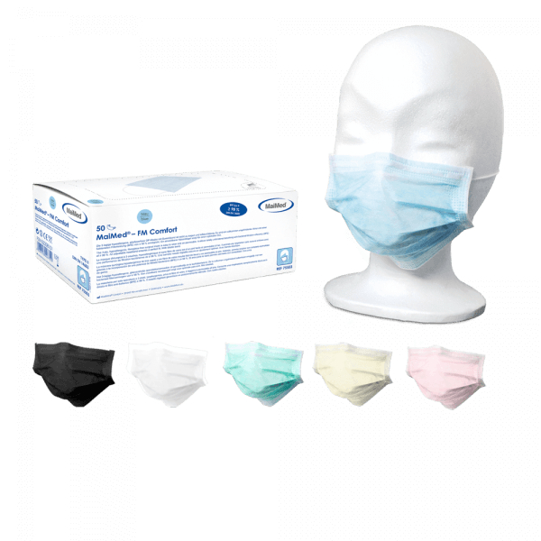 maimed fm comfort masker elastische bandjes 3 laags type ii roze