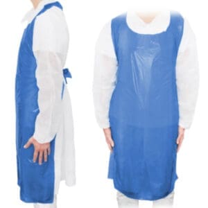 maimed apron schort light pe 75 x 120 cm blauw