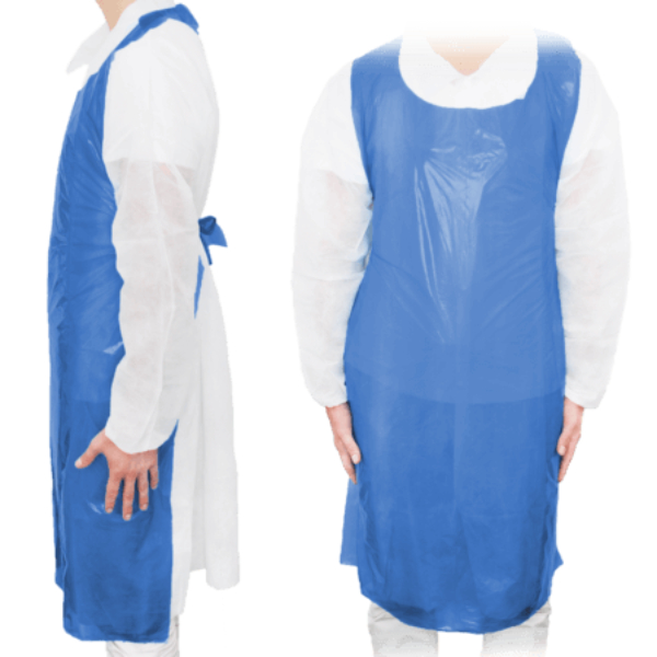 maimed apron schort light pe 75 x 120 cm blauw
