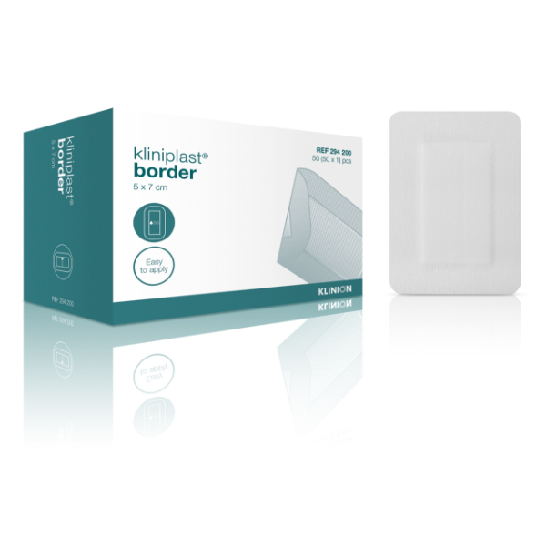 klinion kliniplast border eilandpleister 8 x 10 cm