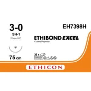 ethibond hechtdraad 3 0 75cm sh 1 naald groen