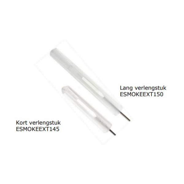 diathermiepen met rookafzuiging long extender tip