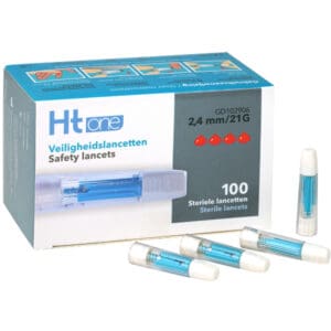 veiligheidslancetten ht one 24 mm blauw 2