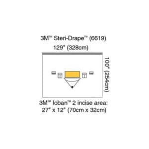 steri drape extra groot verticaal isolatielaken met iob