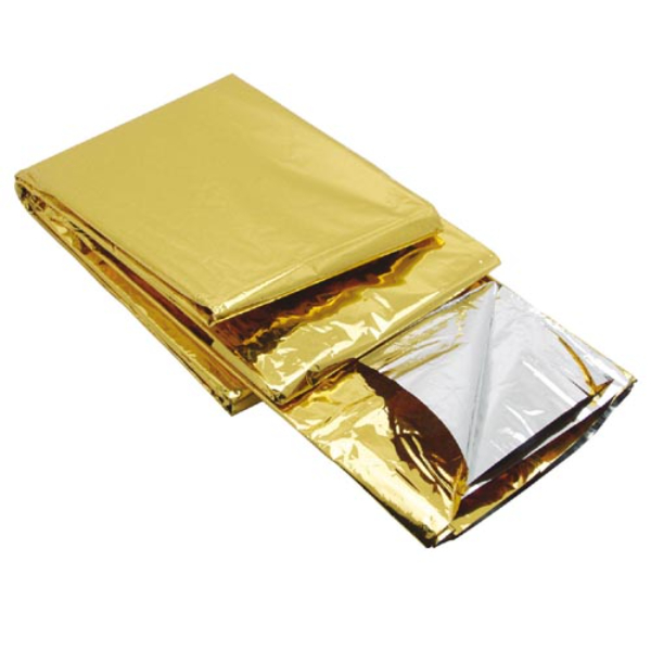 reddingsdeken zilver goud 160x210cm