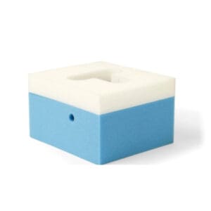 positioneringskussen hoofd blue white