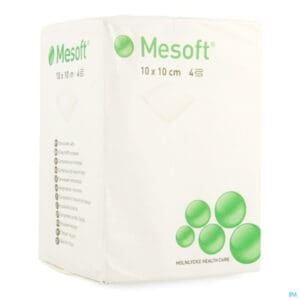 mesoft nonwoven kompres 4l10x10 cm niet steriel
