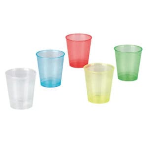 medicijn bekertjes 30 ml plastic geel